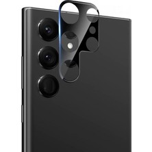Microsonic Samsung Galaxy S22 Ultra Kamera Lens Koruma Camı V2 Siyah