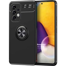 Microsonic Samsung Galaxy A73 5g Kılıf Kickstand Ring Holder Siyah