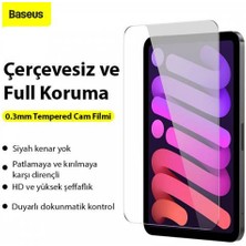 Baseus 4K Hd Çerçevesiz 0.3mm Full iPad Mini 8.3inç (2021) Cam Ekran Koruyucu Çizilmez Koruma