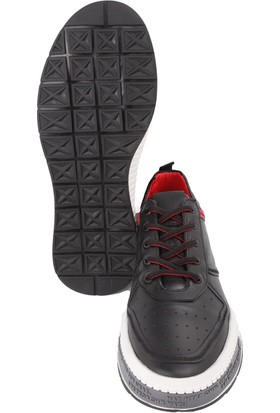 Scootland Marcomen 15025 Sneaker Siyah-Kırmızı Ayakkabı