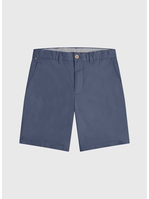 Tommy Hilfiger Normal Bel Düz Mavi Erkek Bermuda Şort - MW0MW23563C9T