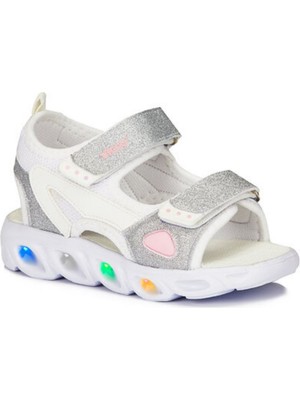 Vicco Roy Erkek Çocuk Işıklı Beyaz Bebe Patik Sandelet 332.P21Y.188 (2)