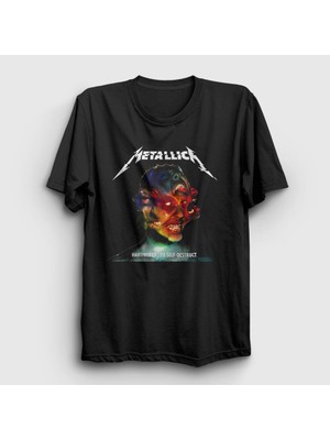 Presmono Unisex Siyah Hardwired Metallica T-Shirt