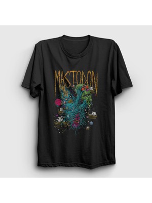 Presmono Unisex Siyah Monster Mastodon T-Shirt