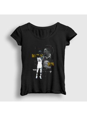 Presmono Kadın Siyah Kevin Durant Basketbol T-Shirt