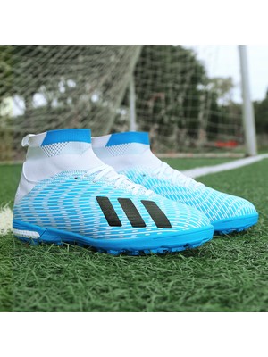 Moyan Beyaz - Mavi Futbol Ayakkabısı (Yurt Dışından)
