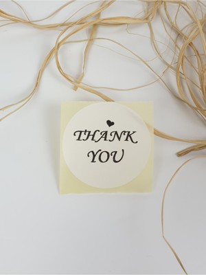 Butik Sosyetik Yazılı Yuvarlak 50 mm 100 Adet Yapışkanlı Etiket