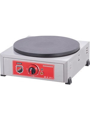 Işıkgaz Silverinox Endüstriyel Elektrikli 40 cm Krep Pişirme Makinesi