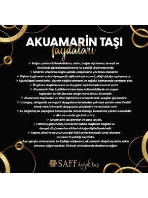 Saff Doğal Taş Akuamarin,helidor ve Kunzit Doğal Taş Kolye 210357