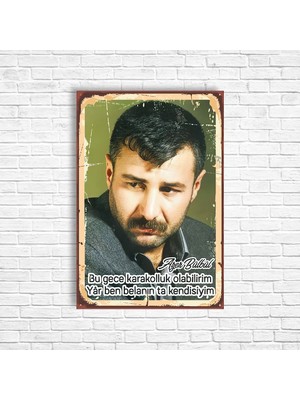 Trend Poster Azer Bülbül Retro Ahşap Poster