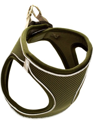 Mita Air Mesh Kedi Köpek Göğüs Tasması Çift Reflektörlü, Terletmeyen Haki / Khaki