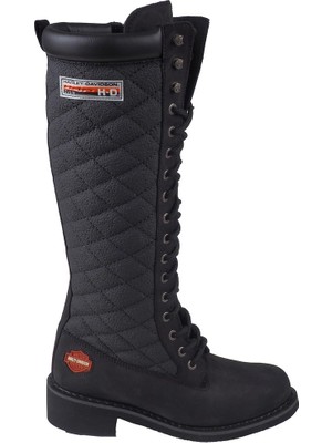 Harley Davidson Rem Black Siyah Nubuk Kadın Çizme