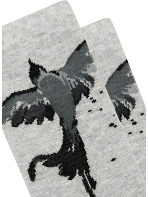Bross 3'lü Kırlangıç Desenli Patik Kadın Çorabı