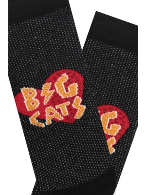Bross 3'lü Kedi Desenli Patik Kadın Çorabı