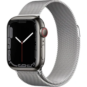 Apple Watch Seri 10 46MM, Seri 9/8/7/6/se/5/4/3 Milano Loop Metal Hasır Kordon 45MM 44MM 42MM Uyumlu (Gümüş)