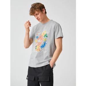 Erkek Kaplan Baskılı Tişört