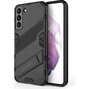Samsung Galaxy S22 Plus 5g Matrix Serisi Armor Standlı Perfect Koruma Kılıf - Siyah