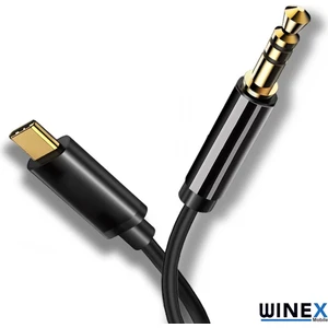 AX36 Type-C To 3.5mm Aux Ses Kablosu Siyah
