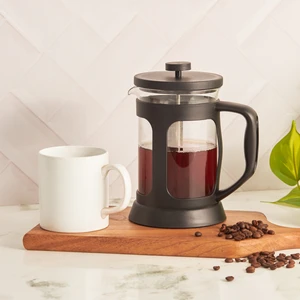 Cookplus Column Siyah French Press 800 ml Cam Malzeme ile Şık Tasarım
