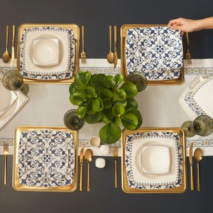 Massimo Cream 60 Parça 12 Kişilik Porselen Yemek Takımı