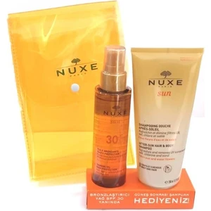 Sun Bronzlaştırıcı Yüz ve Vücut Yağı SPF30 150 ml + Nuxe Güneş Sonrası Şampuan 200 ml