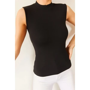 Siyah Yarım Balıkçı Kaşkorse Bluz 0YZK2-10384-02