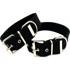Tasma Market Yumuşak Dokulu Kolon Köpek Boyun Tasması Siyah