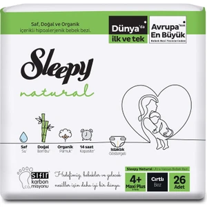 Sensitive Bebek Bezi 4+ Beden Maxi Plus Jumbo Paket (26 Adet)