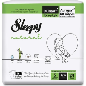 Natural Külot Bebek Bezi 5 Beden 11-18 kg 24lü