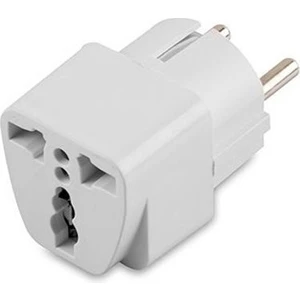 Ata Elektronik 5 Adet Türkiye Elektrik Priz Ucu Amerikan Ingiliz Fiş Çevirici Beyaz Jak