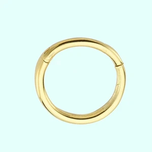 Sembol Gold Altın Halka Piercing Sade 14 Ayar