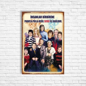 Trend Poster Yeşilçam Retro Ahşap Poster