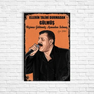 Trend Poster Azer Bülbül Retro Ahşap Poster