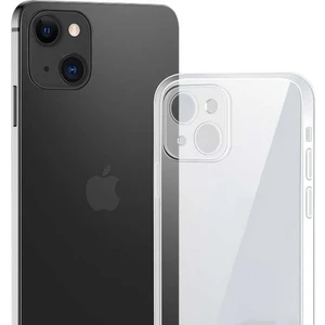 Apple Apple iPhone 13 Uyumlu Şeffaf Kamera Korumalı Silikon Kılıf Arka Kapak