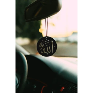 Araba Süsü Metal Elifli Allah Yazısı Dikiz Aynası Süsü Hediyelik