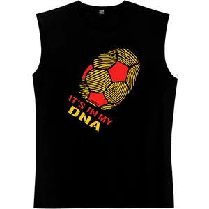 Renklerim Aslan Siyah Kesik Kol | Kolsuz Erkek T-Shirt | Atlet