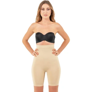 Korse Kapalı Basen Dikleştirici Göbek Toparlayıcı Paçalı Ten Korse