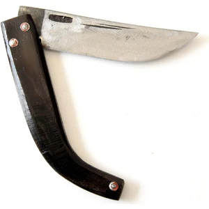 Tapan Bıçağı Tapan Av & Çoban Bıçağı Teke Boynuzu Kara Çelik 23 cm C10, - S13 cm Siyah