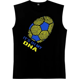 Renklerim Kanarya Siyah Kesik Kol | Kolsuz Erkek T-Shirt | Atlet