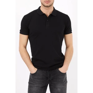 Belifanti Collection Erkek Polo Yaka Tişört T-Shirt Siyah