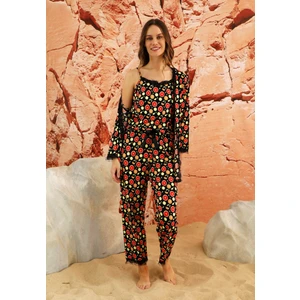 Sabahlıklı Dantel Detaylı Pegasus Kadın Pijama Takımı-Çeyizlik Takım