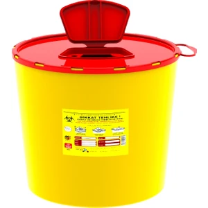 10 Adet 5 Lt Kesici ve Delici Tıbbi Enfekte Atık Kutusu TA00500
