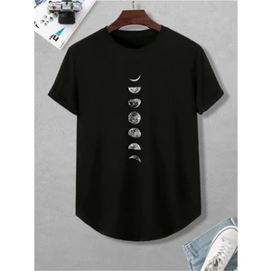 Ayın Evreleri Baskılı Tshirt