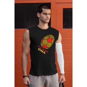 Renklerim Aslan Siyah Kesik Kol | Kolsuz Erkek T-Shirt | Atlet