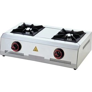 Silverinox Endüstriyel Doğalgazlı Set Üstü Mini 2 Gözlü Ocak