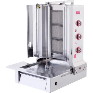 Silverinox Doğalgazlı 3 Radyanlı Alttan Motorlu Döner Ocağı