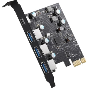 USB 3.0 Pcı-E Typec Genişletme Kartı Pcı Express Pcı-E'ye USB 3.0 Kart Adaptörü (Yurt Dışından)