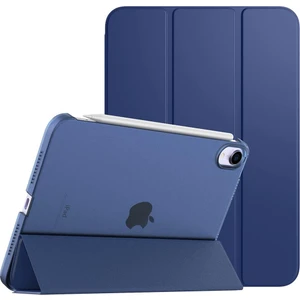 Apple iPad Air 5 10.9" 2022 M1 Kılıf PU Deri Smart Case A2589 A2591 Lacivert