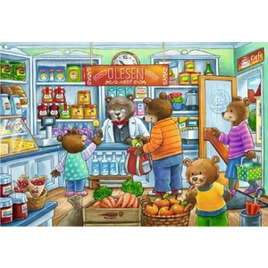 Çocuk Puzzle 2X12 Parça Alışverişe Gidiyoruz 50765