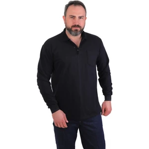 - Polo Yaka Sweatshirt - Cepli - Lacivert